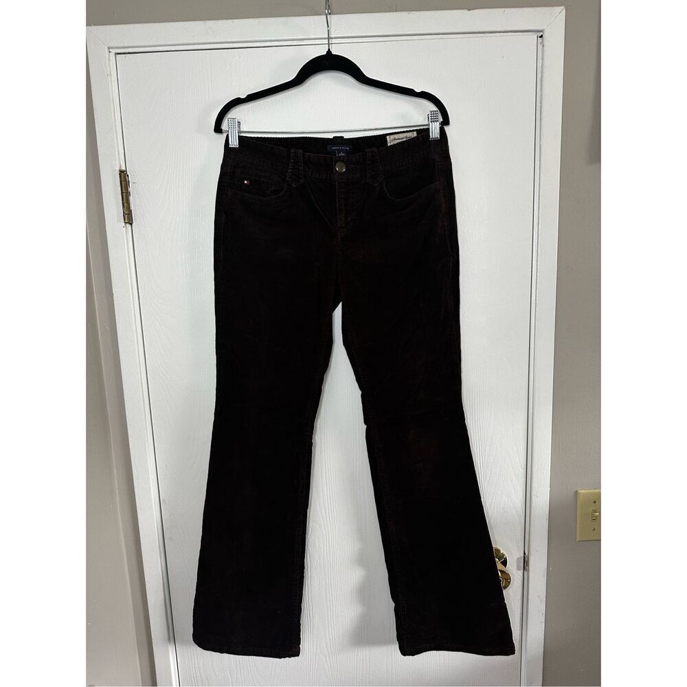 Tommy Hilfiger Vintage Mid Rise Straight Leg Brown Corduroy Jeans 6